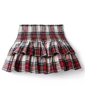 Janie and Jack-THE HAILEY SMOCKED SKIRT Holiday plaid. Girls Size 4